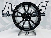 20” XPF15 20X10j 5x150 TOYOTA  LANDCRUISER BAKKIE GLOSS BLACK RIMS
